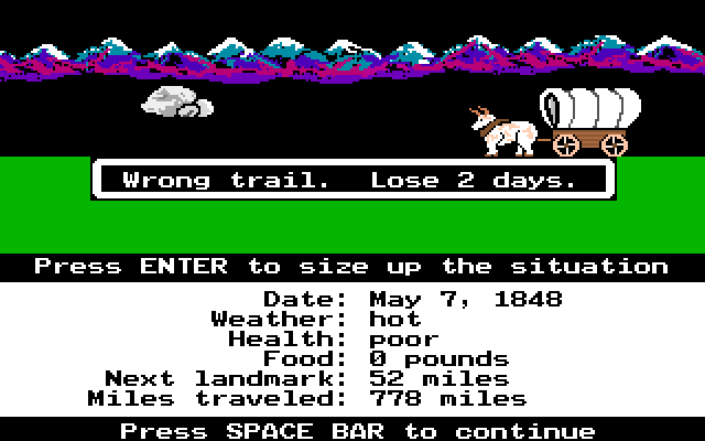 lose the trail again